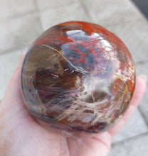Laden Sie das Bild in den Galerie-Viewer, Steinkugel Versteinertes Holz 1